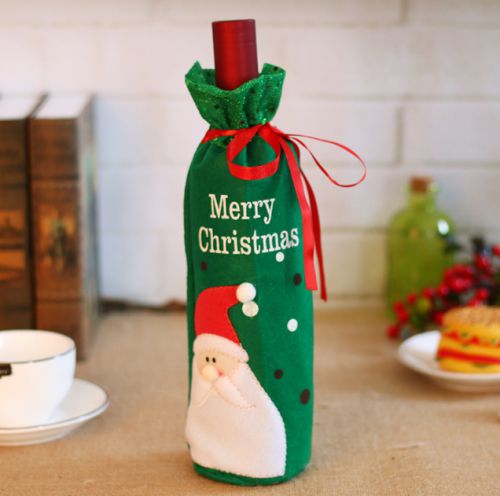 Pokrowiec na butelkę świąteczny Mikołaj 30*13cm