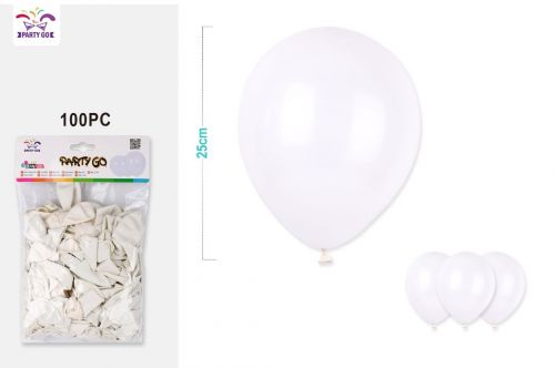 Balony lateksowe 100szt.op. 25cm