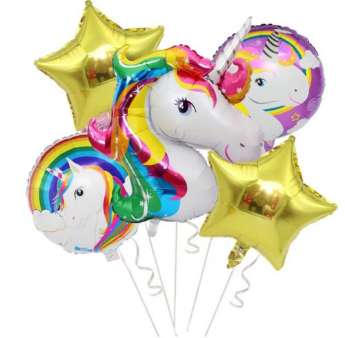 Zestaw balonów Unicorn 5szt.op.