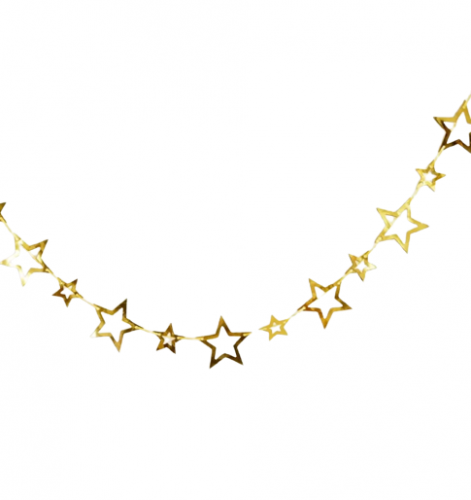 Banner złote gwiazdy 3m