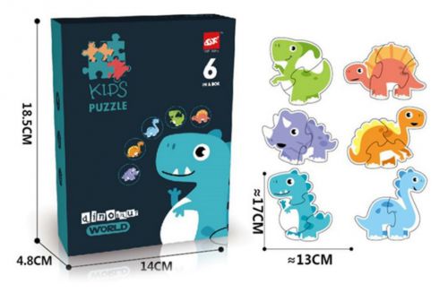 Zabawka duże puzzle dinozaury
