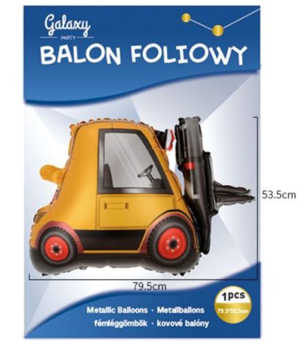 Balon foliowy 79.5cm pojazdy wózek widłowy