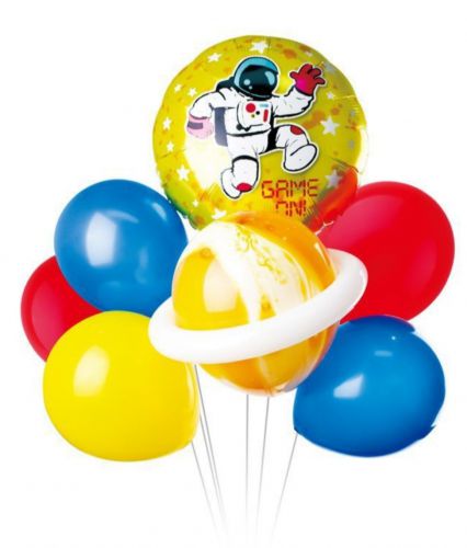 Zestaw balonów bukiet GAME ON KOSMOS