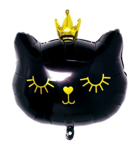 Balon foliowy kotek BLACK 76CM