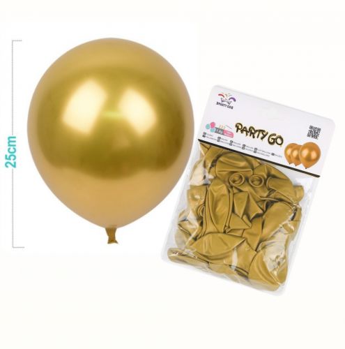 Balony lateksowe złote 10 cali 50szt op