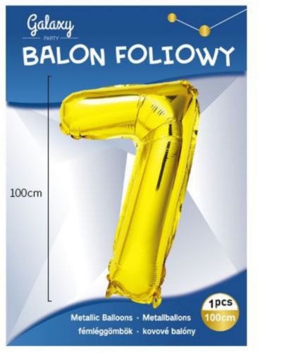 Balon cyfra Gold 40 cali HEL 7